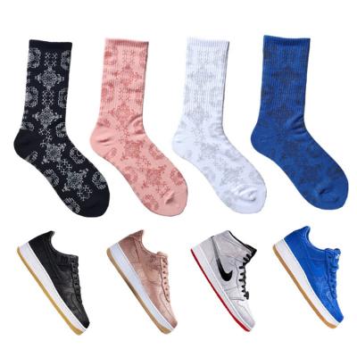 China Kanye Socks Fashion QUICK DRY QUICK DRY Fashion Kanye Aj Men Sport Brand Bandanas Aviator Silk Sock Best Match For Nk Sneakers Socks for sale