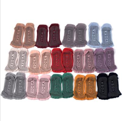 China HRUN Silicone Cotton Sports Particles Five Finger Toe Halter Sports High Quality Pilates Open Pure Jars Anti Slip for sale