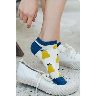 China HRUN QUICK DRY QUICK DRY custom socks knit fruit cotton ankle socks high quality women for sale