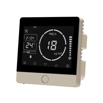 China Modern Smart VOC PM2.5 temperature RS485 modbus temperature controller heat recovery ventilation HVAC controller for sale