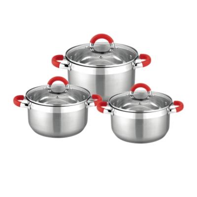 China Sustainable Kitchen Supplies Pot Hot Pots Set Non Stick Cooking Kitchen Ware Pots Set Kitchenware For Cookware for sale