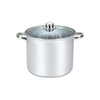 China Sustainable Customizable Durable Stainless Steel Kitchen Pot Large Nonstick Commercial Cooking Pots For Sale for sale