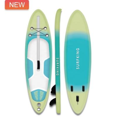 China QIBU unisex hot sale 11ft single layer inflatable drop point paddle stand up isup sup board fishing for sale