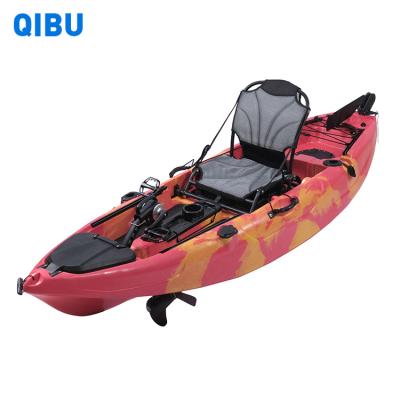 China QIBU RIVER factory wholesale customize size color kayak foot drive pedal kayak fishing in ocean, lake, river for sale