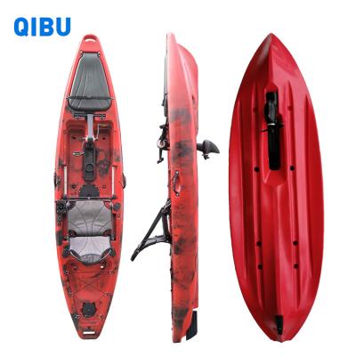 China 2022 Wholesale River QIBU OEM Pedal Inflatable Plastic Fishing Kayak Sit On Top Kayak Canoe With Featured Accessory for sale