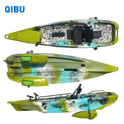 China QIBU plastic 3.8M Hot Selling 1 person single seat sprint touring sea kayak for sale in China for sale