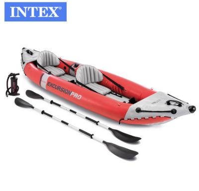 China INTEX68309 K2 PVC Canoe Inflatable Boat Kayak Wear Resistant Rubber Outdoor Punching Fishing Boats for sale