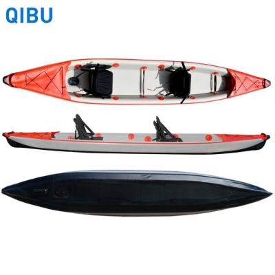 China New PVC 2 Person Qibu Drop Stitch Inflatable Kayak Tandem Inflatable Kayak Touring For Sale for sale