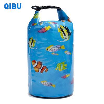 China QIBU Outdoor Activity Supply Waterproof Multifunctional Water Proof Dry Bag 5L 10L 15L 20L 30L PVC Dry Clean Bags for sale