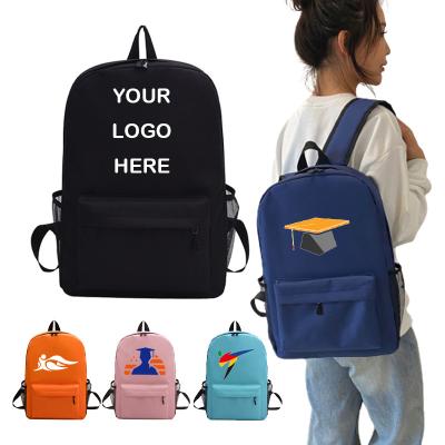 China Logo Women's Backpacks Oxford Cloth Backpacks Fashion Outdoor Travel Student Backpack Black Schoolbags Customized Recyclable for sale