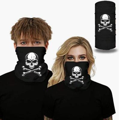 China Sports Promotional Bandanas Customized Neck Cuff with Logo Multifunctional Face Cover Scarf for Skiing Fishing Hiking Recycling for sale