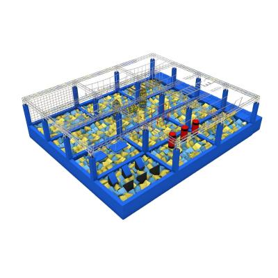 China Stainless steel ninja warrior course for indoor trampoline park for sale