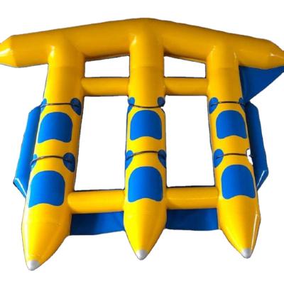 China 0.9mm PVC Tarpaulin Inflatable Flying Fish / Inflatable Banana Boat for sale