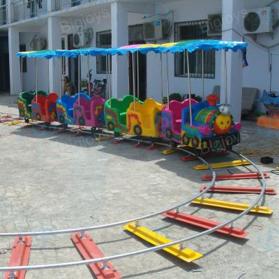 China Fiberglass theme park electric train machine small electric train toy sets for kids for sale