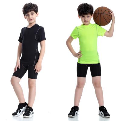 China Breathable High Quality Active Wear Kids Sportswear Workout Sets Yoga Kids Gym Fitness Sweatshirt Pants Omen Sports Leggings Suit for sale