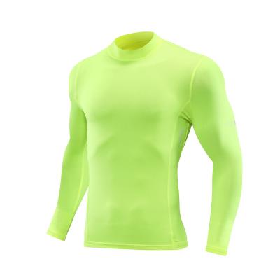 China Men's Breathable Gym Seamless Sports Use Slim Fit Full-sleeve Elastic Seamless Sportswear T-shirt OEM Men's Gym Clothing Top for sale