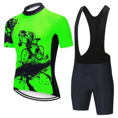 China Wholesale Breathable Custom Mens Cycling Jersey And Shorts Set 3D Padded Short Pants Short Sleeve Breathable Bike Shirt Bicycle Clothing for sale