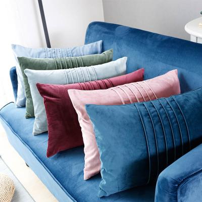 China Simple Custom Home Decor Lumbar Shape Sofa Cushion Covers Decorative for sale