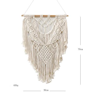 China Modern Drop Shipping Custom Made Handmade Custom Tapestry Cotton Macrame Wall Hanging Home Decoration for sale