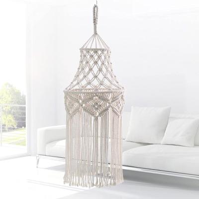 China Modern Boho Macrame Lamp Shade Bedside for Table Lamps or Pendant Light, Great Design for sale