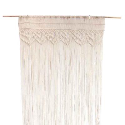 China Macrame Macrame Curtain Bohemian Handmade Cotton Rope Photo Backdrop Macrame Wall Hanging Bohemian Wedding Tapestry for sale