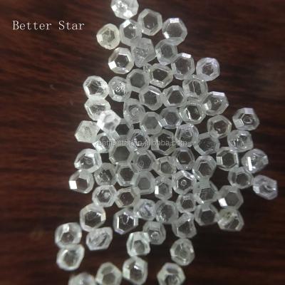 China New Grade White Rough Synthetic Diamond Free Graphite Seed HPHT for sale