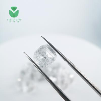 China Zhengzhou HPHT Diamond Lab Grown CVD Economical White Synthetic Uncut Rough Diamond Prices for sale