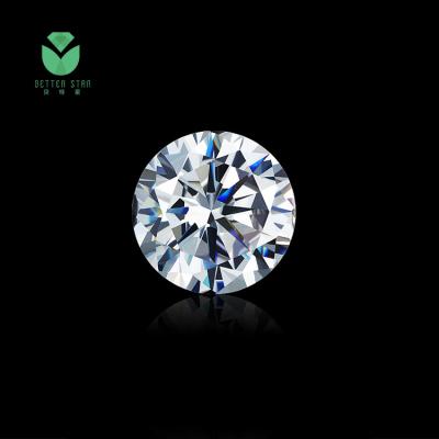 China synthetic lab grown hthp certified loose CVD diamond round polished price per carat round brilliant cut for sale