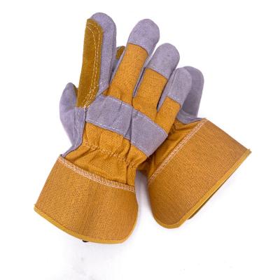 China High Quality SAFETY GLOVES Leather Safety Gloves Abrasion Resistance for sale