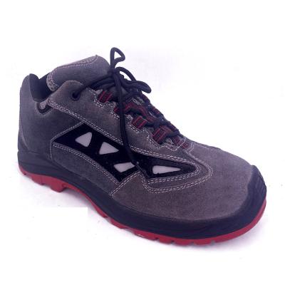 China Steel Toe Women Work Shoes With Colored PU Sole for sale