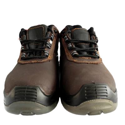 China Fiberglass toe mens safety shoes work shoes industrial leather construction boots mining shoes with fiberglassl protective toe cap trabajo zapato for sale