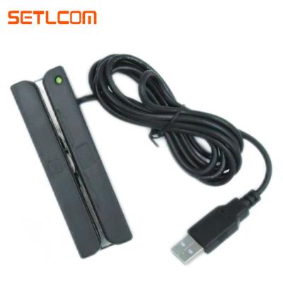 China Pro IUSB MSR90 USB And Write Black Ex-Work Factory Price Magnetic Card Reader For USB Port for sale