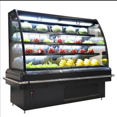 China Single-Temperature Plug In Semi Slim Multideck Self Contain Refrigeration Equipment Refrigerator for Supermarket for Yogurt Display Cooler for sale