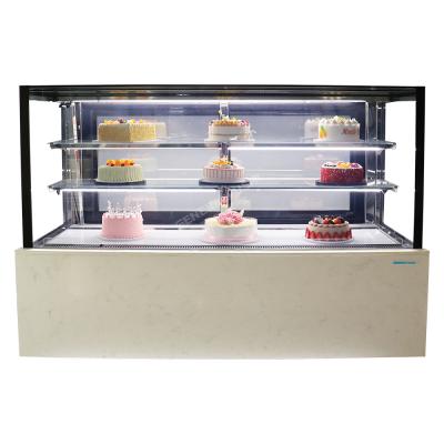 China Single-temperature 5ft refrigerators for cakes with upright glass display showcase for bakery refrigerator refrigeration equipment for sale