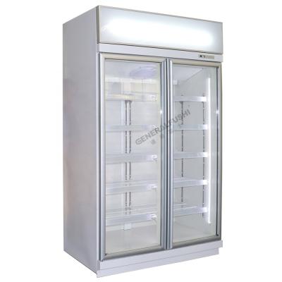 China Single-temperature plug in compressor top mounted large capacity glass door refrigerator for beverage for sale