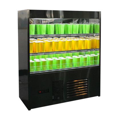 China Cooler Open Single-temperature SAKI Wine Cooler Semi-multideck Fridge Display Cooler for sale