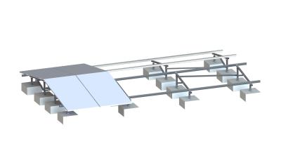 China Sistema del montaje del tejado plano de AL6005 SUS304 de nuevo al tormento solar estabilizado parte posterior en venta