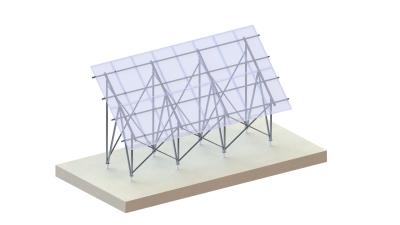 Cina Sistema di scaffalature piane in alluminio per strutture solari montate a terra in alluminio in vendita