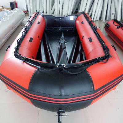 China Rigid Cloth Inflatable Inflatable Boat PVC Freshwater Fishing Plywood Floor Inflatable Boat 2.9m Rubber Dinghy for sale