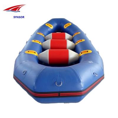 China River Inflatable Outdoor Rowing Raft Boat Water Park Equipment Water PVC Inflatable Boat for sale