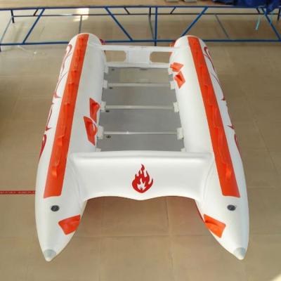 China Sport Catamaran Boat Inflatable Catamaran Boat / Light Weight Inflatable Catamaran Luxury Boat Rescue for sale