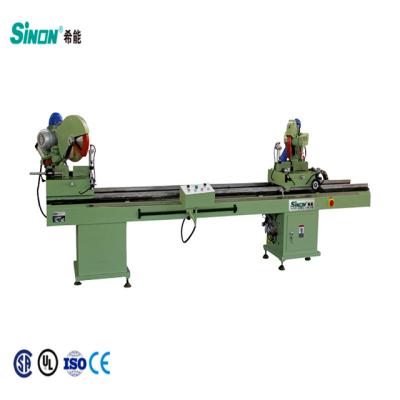 China UPVC Cutting Profile SJ02-3500 350mm Double Heads Cutting Saw For PVC Window Frame for sale