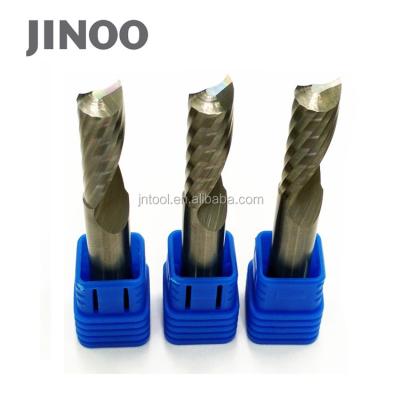 China Aluminum Tungsten Carbide Single Flute End Mill Cutters For Milling Cutter Wood for sale