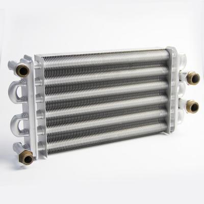 China Double boiler heat exchanger export best seller tube wall mount gas boiler heat exchanger copper heat exchanger for sale