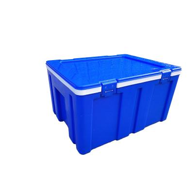 China High Performance 60l Double Wall Waterproof Plastic Hard PU Insulated Ice Beer Cooler Box For Outdoor Party for sale