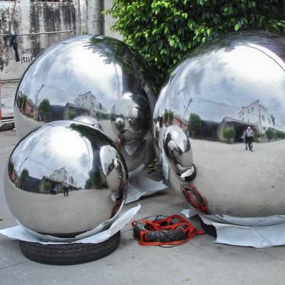 China High Quality Customized 400mm 500mm 600mm Stainless Steel Garden Sphere Stainless Steel Decorative Hollow Ball Decoration for sale