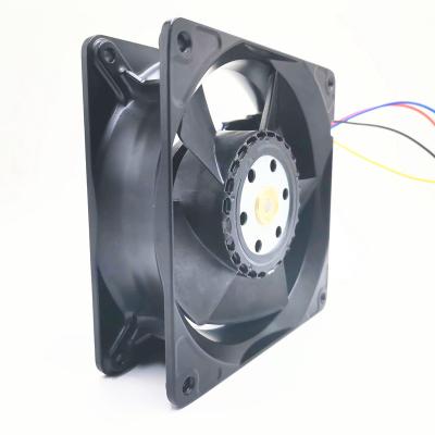 China Hotels High Speed ​​Two Ball Bearing Sleeve Bearing Brushless Fan 12038 120x120x38mm 12v 24v 48v 7500rmp DC Fan for sale