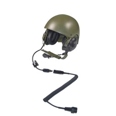 China Gentex CVC military helmet green helmet radio communications military helmet DH-132 with AP107 AJ107 connectors for sale