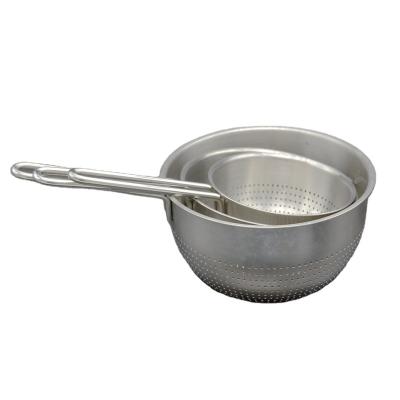 China Sustainable Style and Modern Design Fashionable Stainless Steel Rectangular Shape Wire Frying Colander for sale