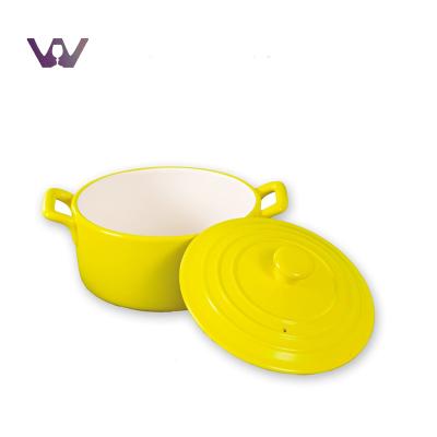 China Viable Type Good Quality Feldspar Yellow Color Cooking Pots For Sale for sale